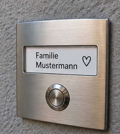 Dezente Klingelbeschriftung